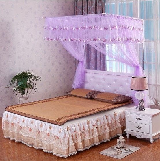 Four-Post Mosquito Net with Stand