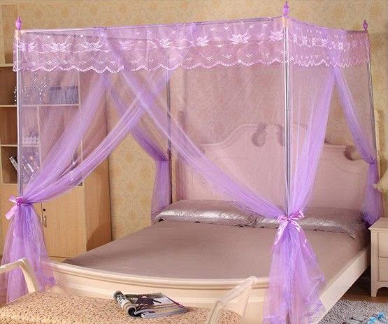 Four-Post Mosquito Net with Stand