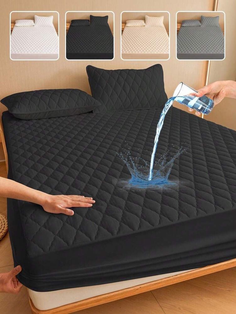 Waterproof Fitted Mattress Protector - Colours — photo 4